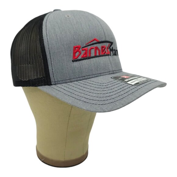 Barnes Marine Embroidered Logo Mesh Snapback Cap Trucker Boating Hat Richardson - Picture 3 of 13